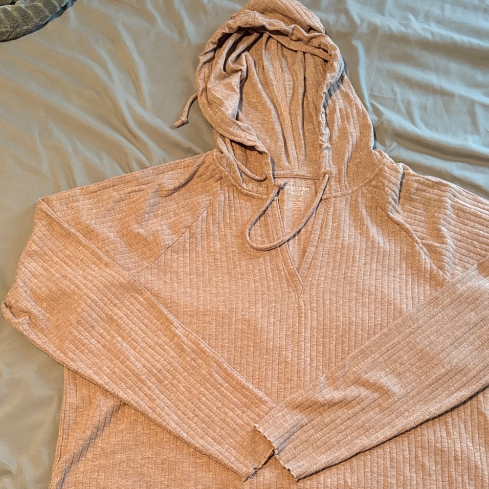 Ripped hooded long sleeve